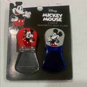 Disney Mickey Mouse Magnetic Bag Clips - Red and Blue
